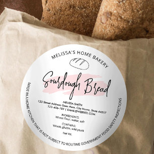 Sourdough Pan Etiqueta moderna de ley de cabaña ro