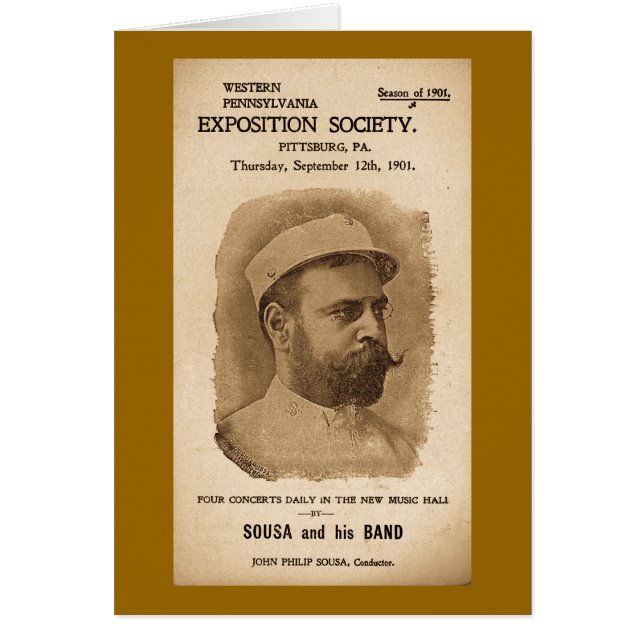 Sousa y el suyo congriegan 1901 - anuncio del (Frente)