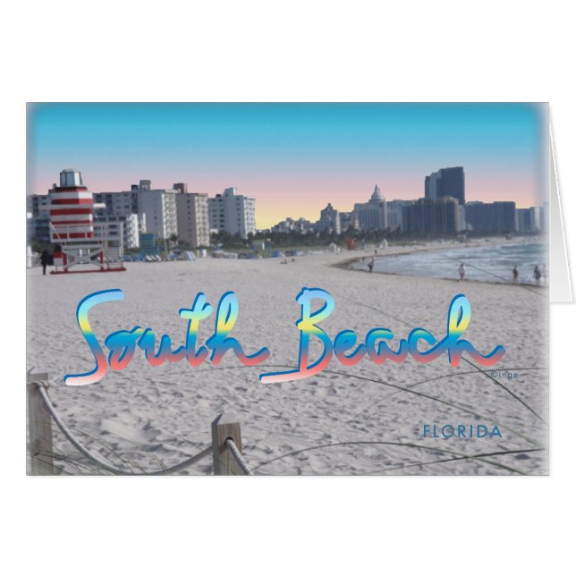 South Beach, FL City View (Anverso (Horizontal))