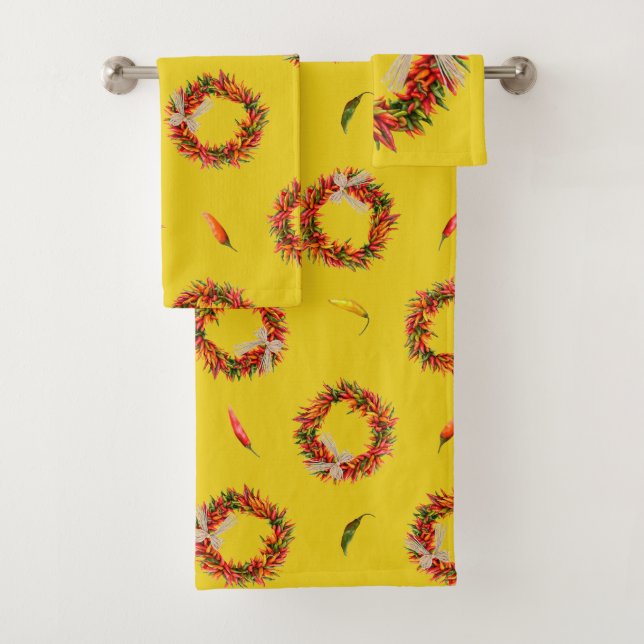 Southwest Chile Wreaths and Peppers Customizeable  (In situ)