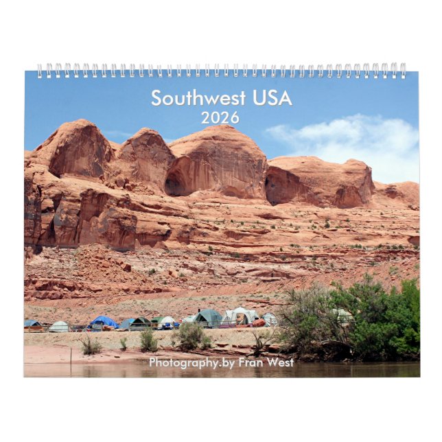 Southwest USA: Calendario de Arizona y Utah 2026 (Tapa)