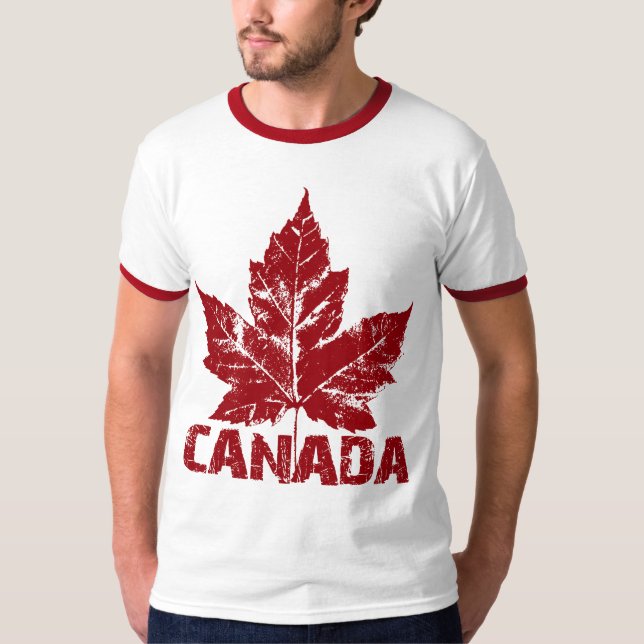 Souvenir de la camiseta de Guay Canada Retro Maple (Anverso)