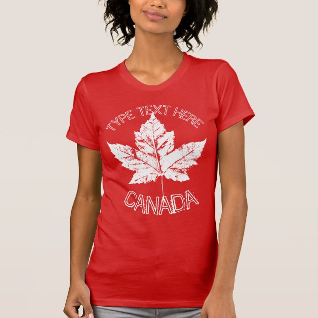 Souvenir de la camiseta de Guay Canada Retro Maple (Anverso)