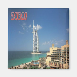 Souvenir del imán Fridge de Dubai City UAE