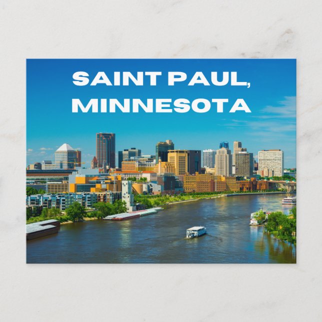 Souvenir postal de Saint Paul Minnesota (Anverso)