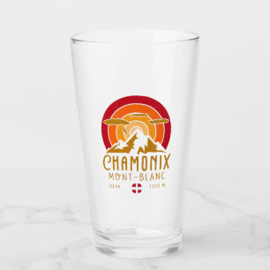 Souvenirs de esquí Retro Sunset de Chamonix France