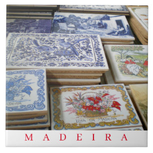 souvenirs de Madeira vistas azulejos cerámicos