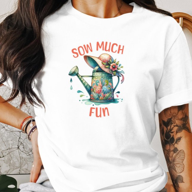 Sow Mucha Diversión Ajardinada Camiseta Blanca (Subido por el creador)