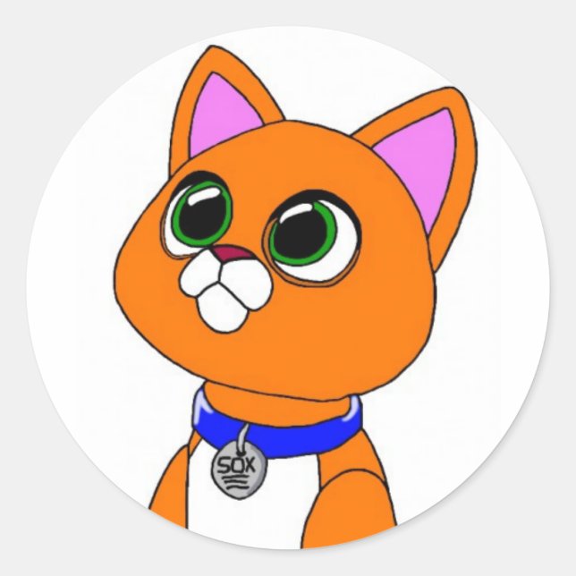 Sox El Pegatina Cat (Anverso)