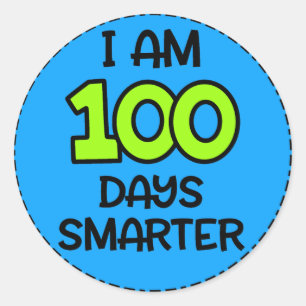 Soy 100 días más inteligente Pegatina