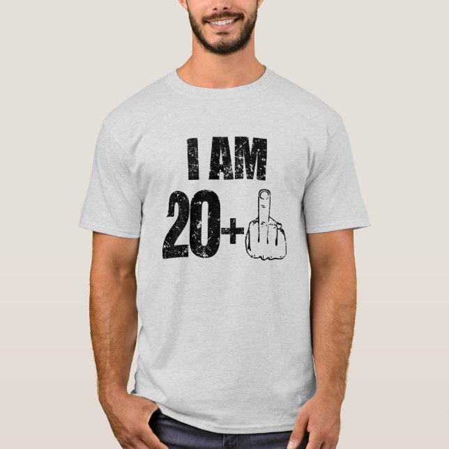 Soy 20 más una 21ra camisa divertida del (Anverso)