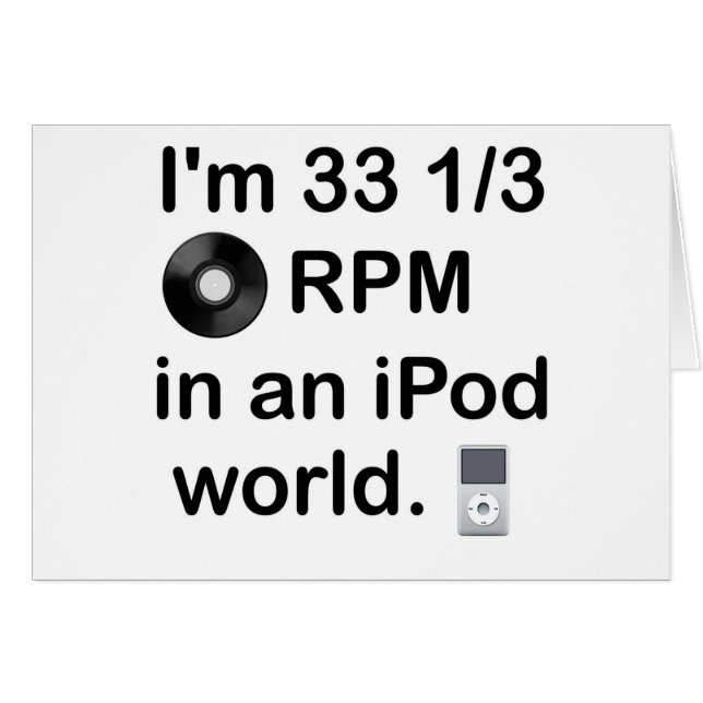Soy 33 1/3 RPM en un mundo de iPod (Anverso (Horizontal))