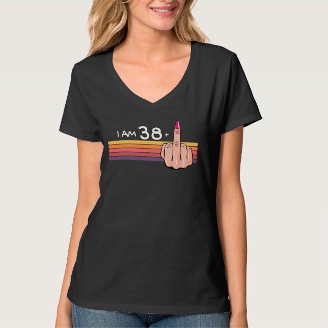 Soy 38 + 1 Camisa De Dedo Medio Soy 38 Más, 39 (Anverso)