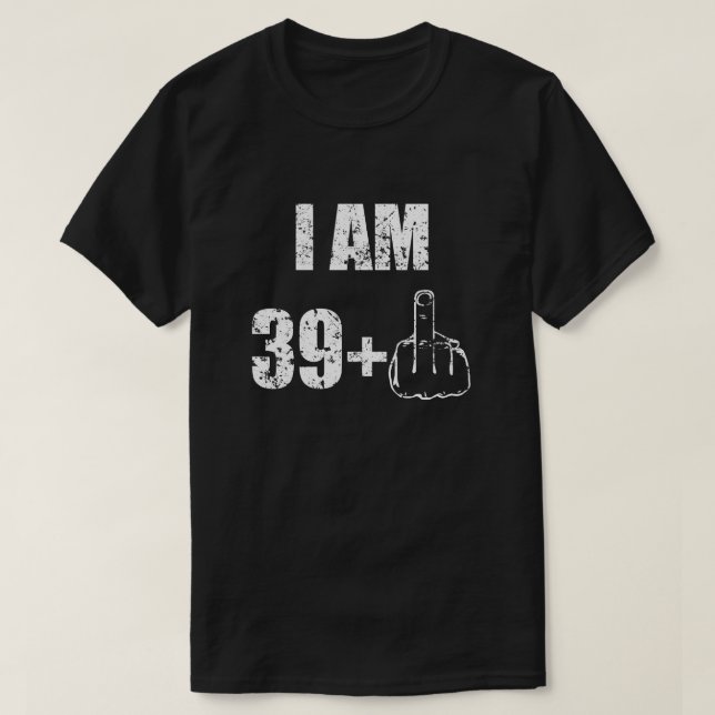 Soy 40 años de la camisa para hombre divertida (Diseño del anverso)