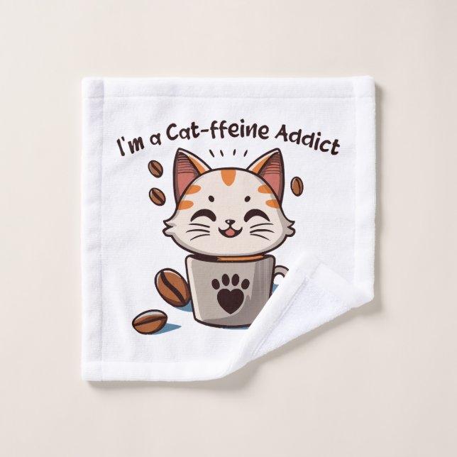 Soy adicto a la Cat-feína (Toallita)