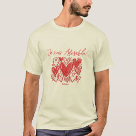 ¡Soy Adorable! Camiseta con Estampado de Corazón E