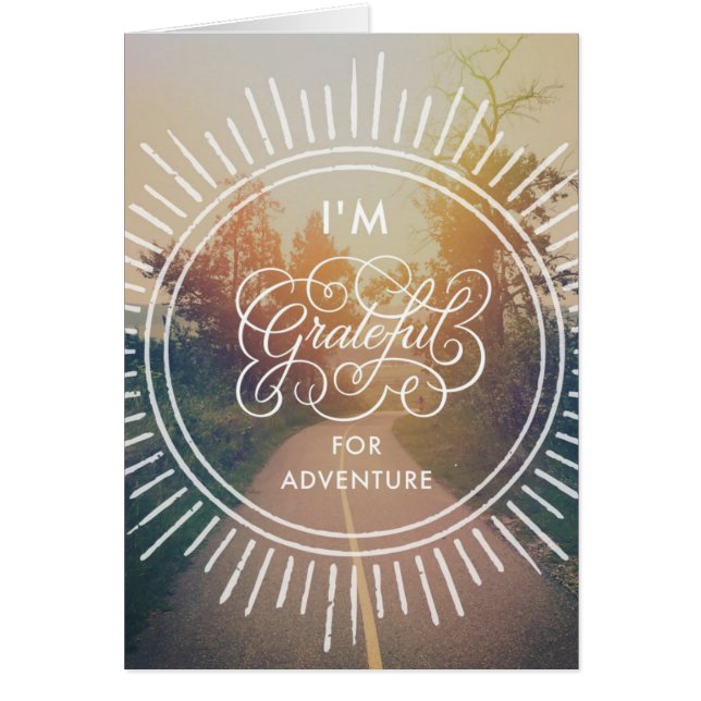 Soy agradecido para la aventura (Frente)