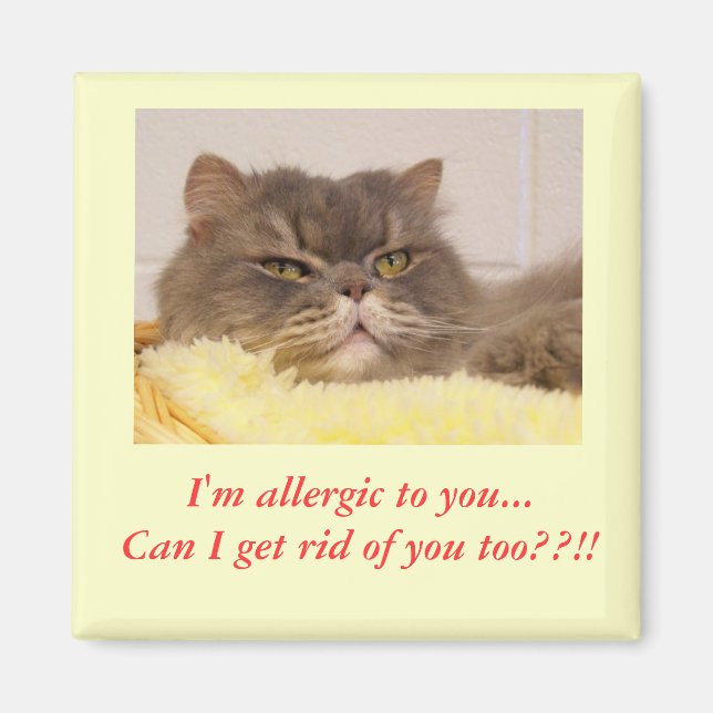 Soy alérgica a ti. Imán (Frente)