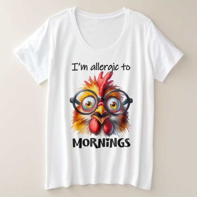 ¡Soy alérgico a las mañanas! (Anverso del diseño)