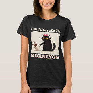 Soy alérgico a las mañanas - camiseta de mujer