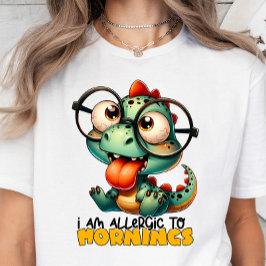 Soy alérgico a las mañanas, sarcasmo, camiseta div