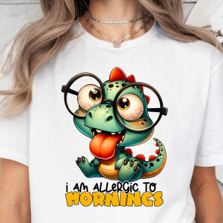 Soy alérgico a las mañanas, sarcasmo, camiseta div