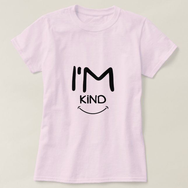 Soy amable camiseta (Diseño del anverso)