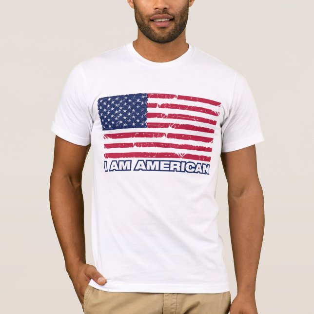 Soy americano - camiseta de los individuos (Anverso)