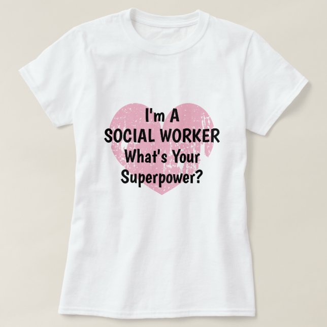 Soy asistente social cuál es su camiseta de la (Diseño del anverso)