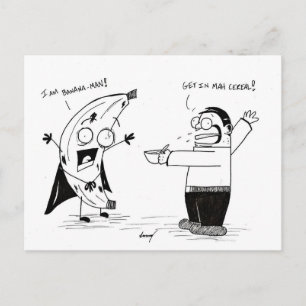 "¡SOY BANANA-HOMBRE!" Postal