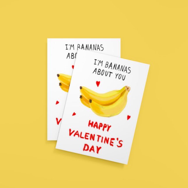 Soy bananas sobre tu tarjeta de San Valentín (Subido por el creador)