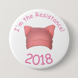 "Soy botón del gorra del gatito de la resistencia"
