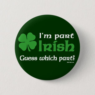 Soy botón del irlandés de la parte