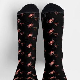Soy calcetines todo-sobre-impresos de Crabby
