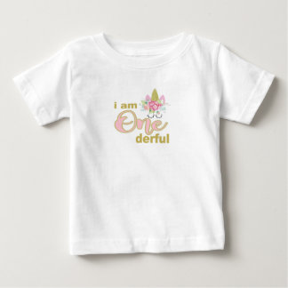Soy camisa onederful del cumpleaños de los niños
