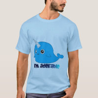 Soy camiseta adorable de los hombres de Narwhal