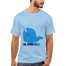 Soy camiseta adorable de los hombres de Narwhal