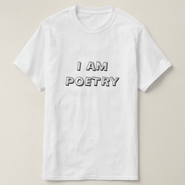 Soy camiseta de la poesía (Diseño del anverso)