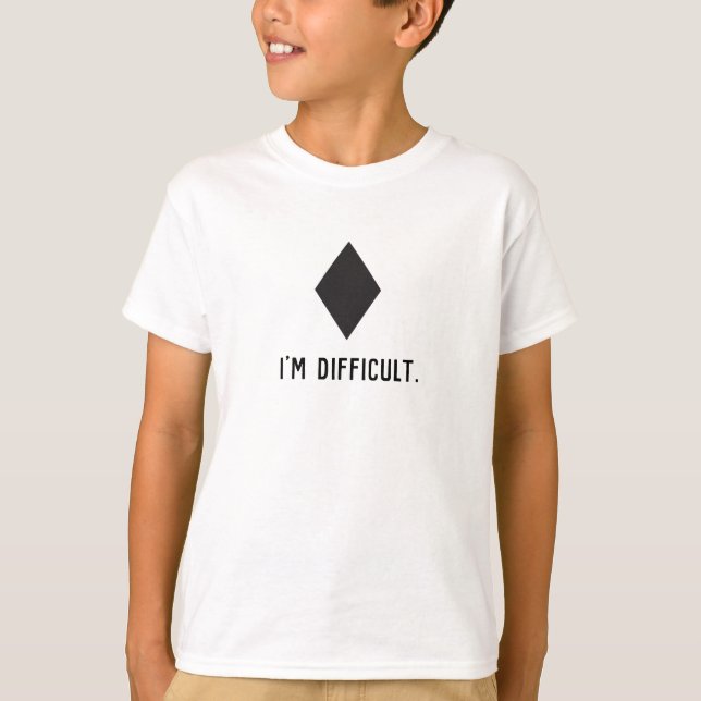 Soy camiseta difícil (Anverso)