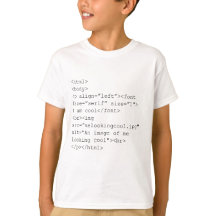 "Soy" camiseta fresca de la codificación del HTML