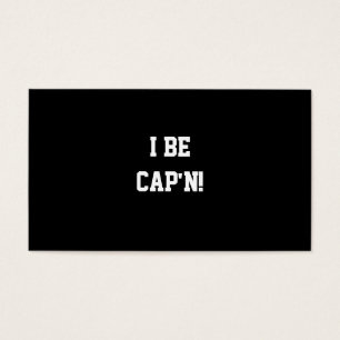 Soy Cap'n. Blanco y negro.