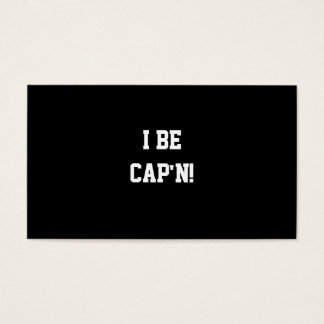 Soy Cap'n. Blanco y negro.