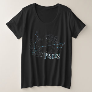 Soy Chica de Pisces. Rótulo de moda Pisces Zodiac