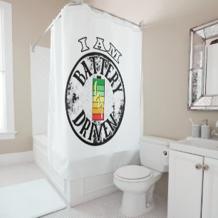 Soy cortina de ducha con batería