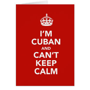 Soy cubano y no puedo guardar calma