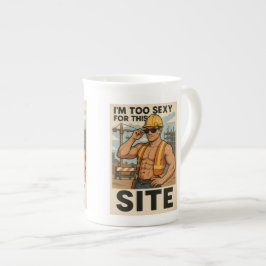 'Soy demasiado sexy para el sitio' taza divertida