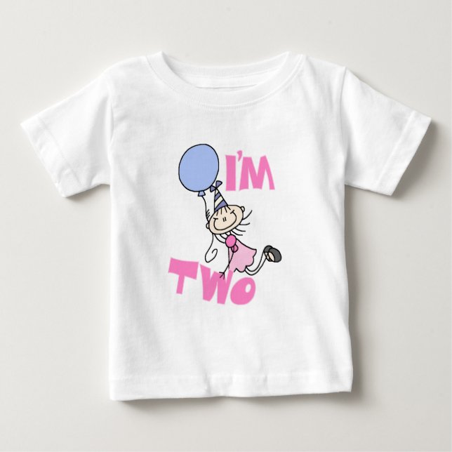 Soy dos camisetas de cumpleaños de Chica de la Fig (Anverso)