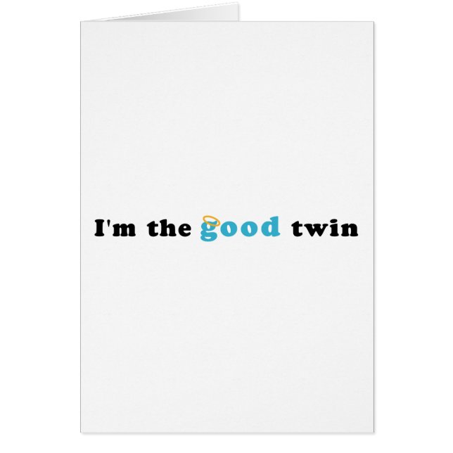 Soy el buen gemelo (Frente)