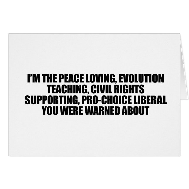 Soy el liberal que le advirtieron alrededor (Anverso (Horizontal))