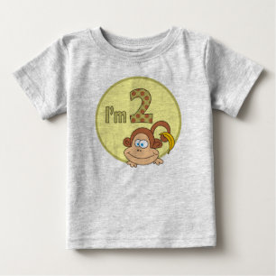 Soy el mono lindo 2 con la camisa del cumpleaños